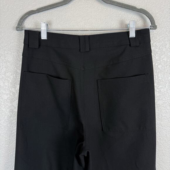 Zara NWT Wide Leg High Rise Black Trouser Pants M - Office, Casual, Versatile - Picture 7 of 12